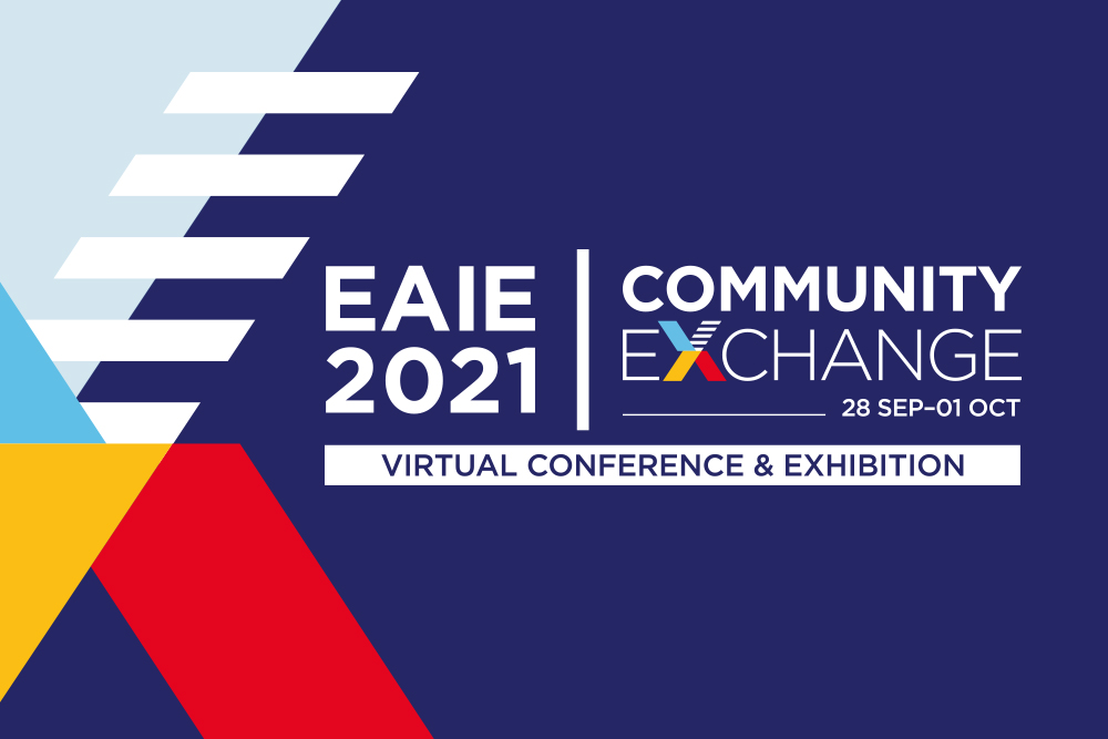 The 2021 EAIE Community Exchange: virtual conference & exhibition is open for early-bird registration! Join thousands of international education professionals for four days of knowledge exchange, cross-cutting themes and meaningful moments of community connection. Let’s go braver and bolder as we work towards a sustainable future for our sector.